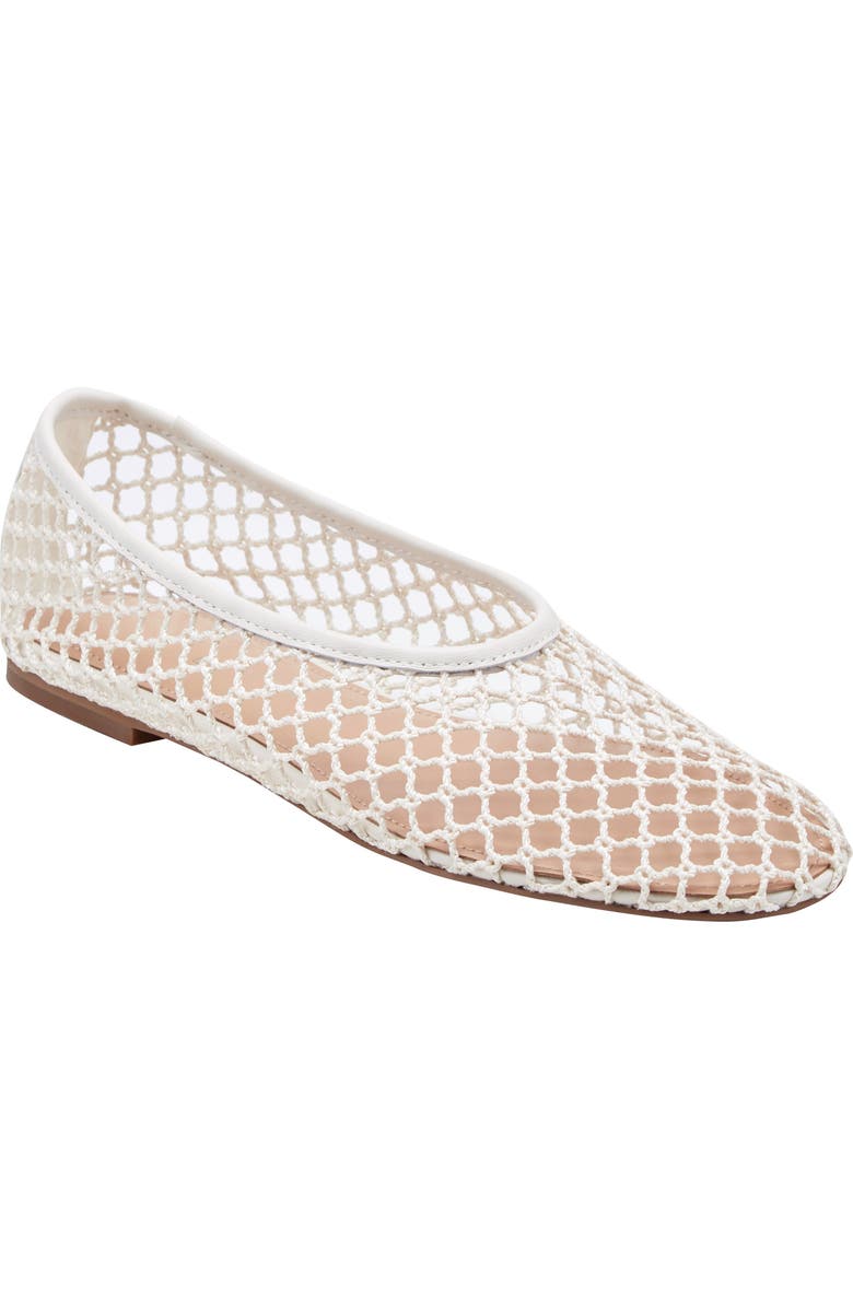 Marc Fisher LTD Jazlyn Pointed Toe Flat, Main, color, Ivory