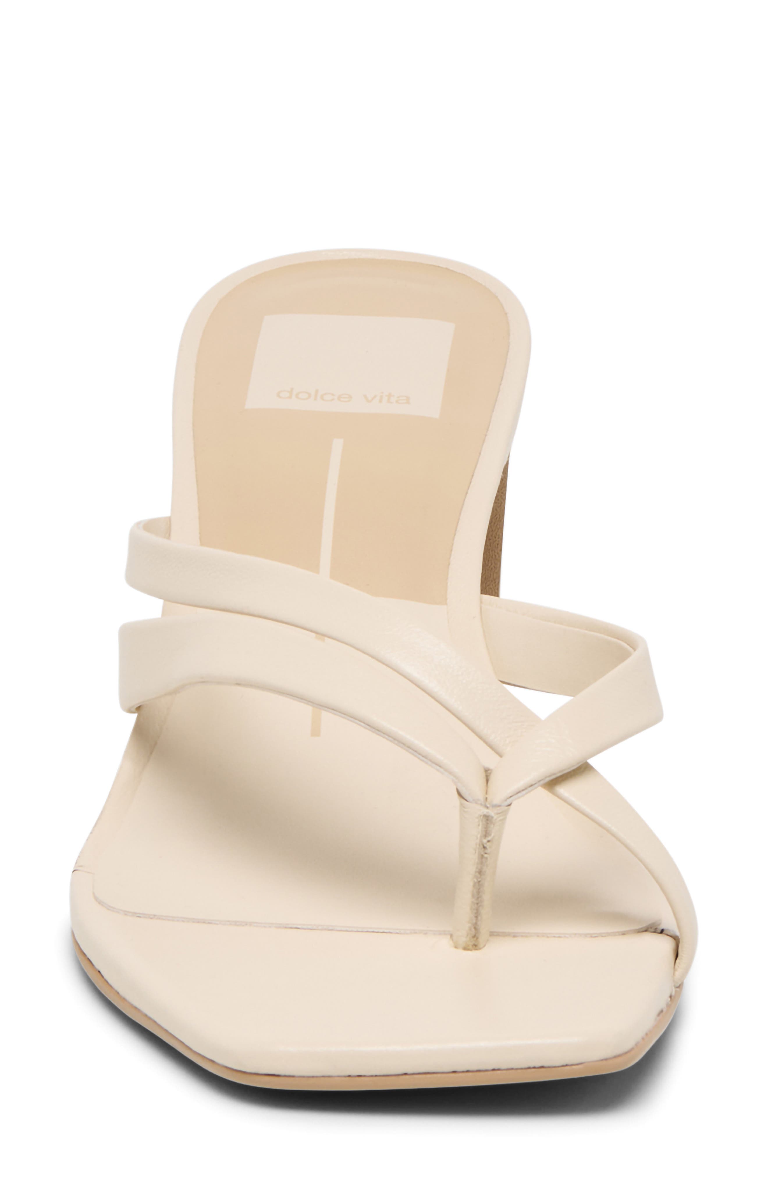 Gessie Sandal, Alternate, color, BONE LEATHER
