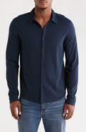 John Varvatos Clark Organic Cotton Jersey Button-Up Shirt