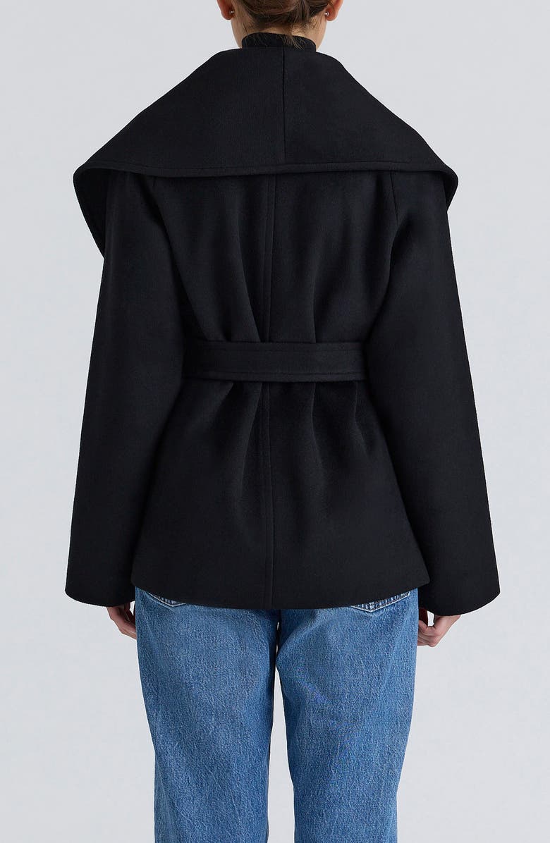 HOUSE OF CB James Shawl Collar Wool Blend Wrap Jacket, Alternate, color,