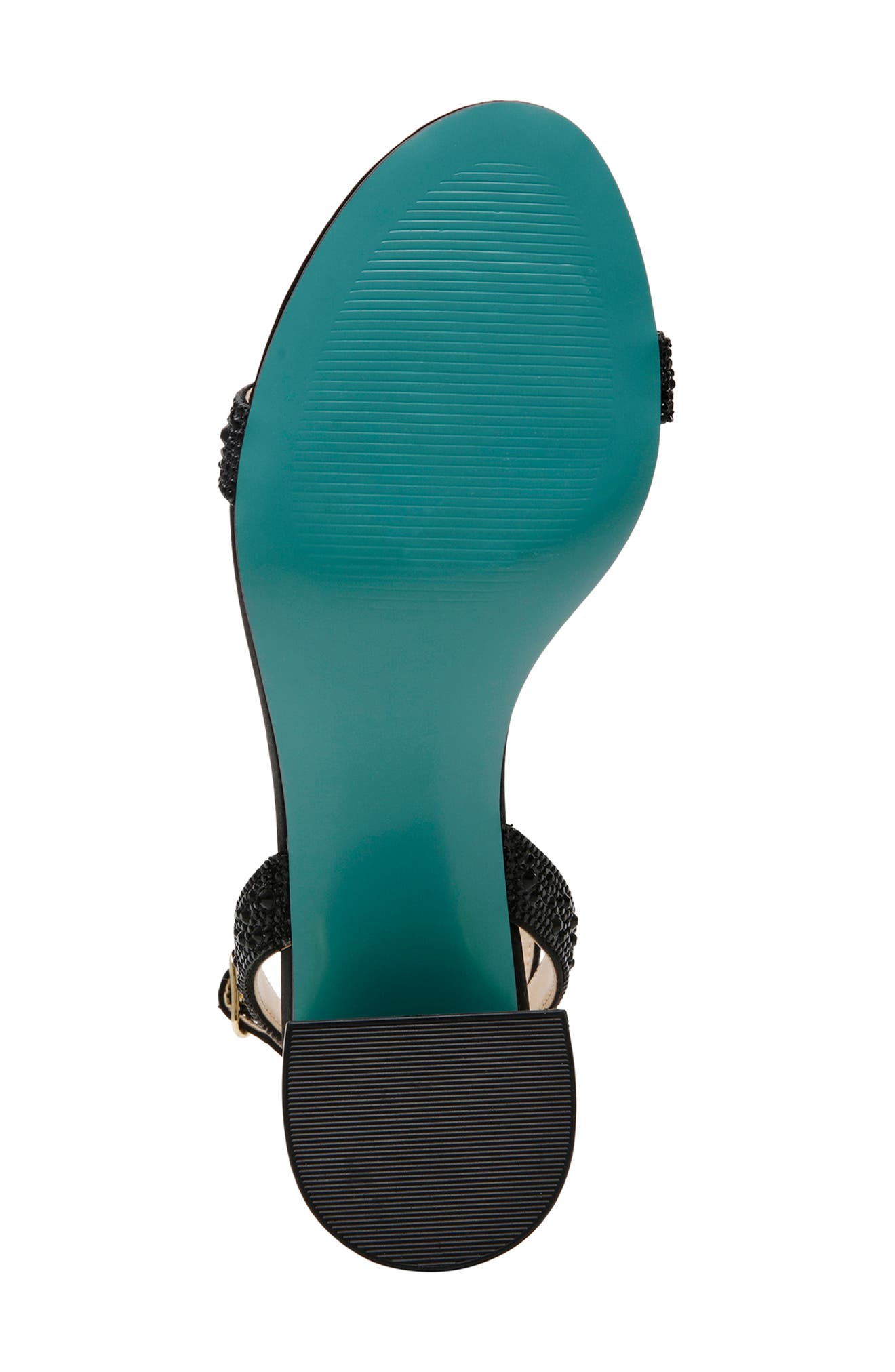 Betsey Johnson Jean Ankle Strap Sandal, Alternate, color, Black