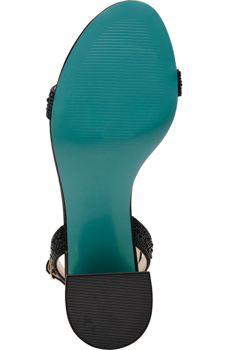 Betsey Johnson Jean Ankle Strap Sandal, Alternate, color, Black