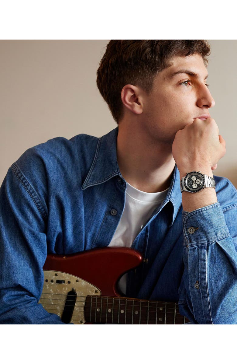 Timex<sup>®</sup> Q Timex Chronograph Bracelet Watch, 40mm, Alternate, color, Stainless Steel