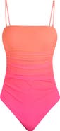 Sunshine 79 Ombré Illusions Bandeau One-Piece Swimsuit