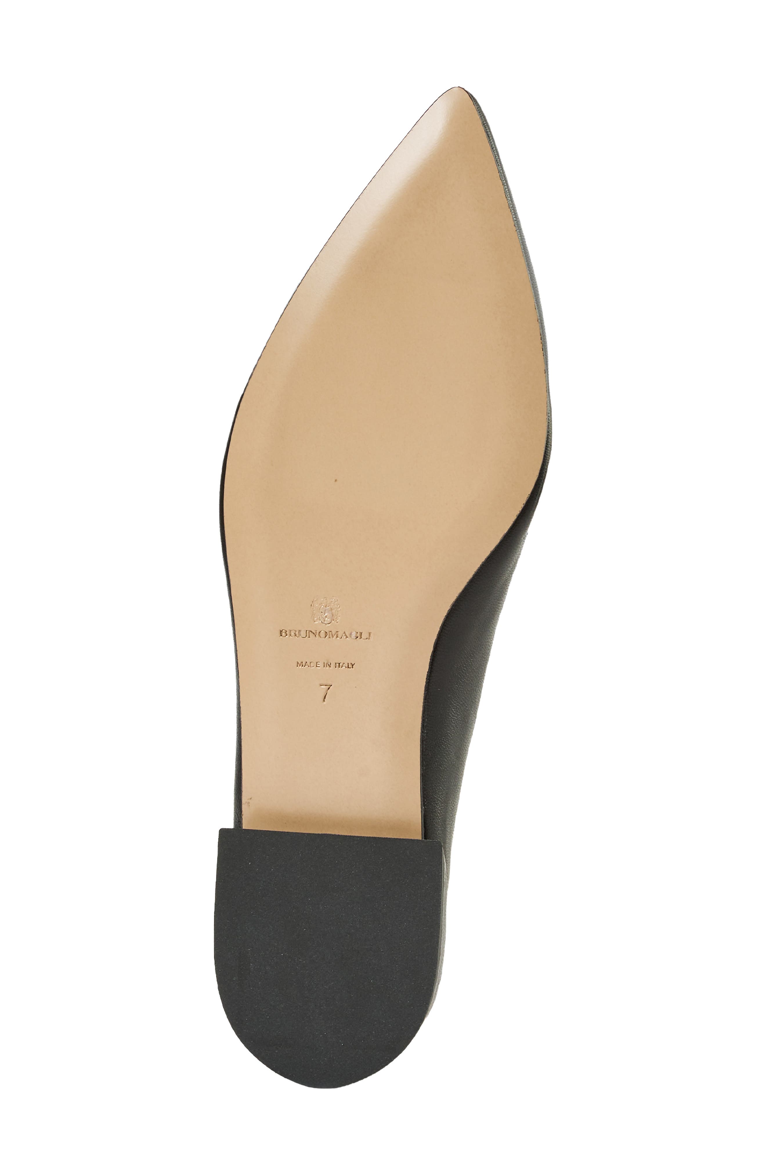 Jianna Leather T-Strap Mary Jane Flat, Alternate, color, BLACK