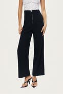 Nocturne High-Waist Wide-Leg Pants