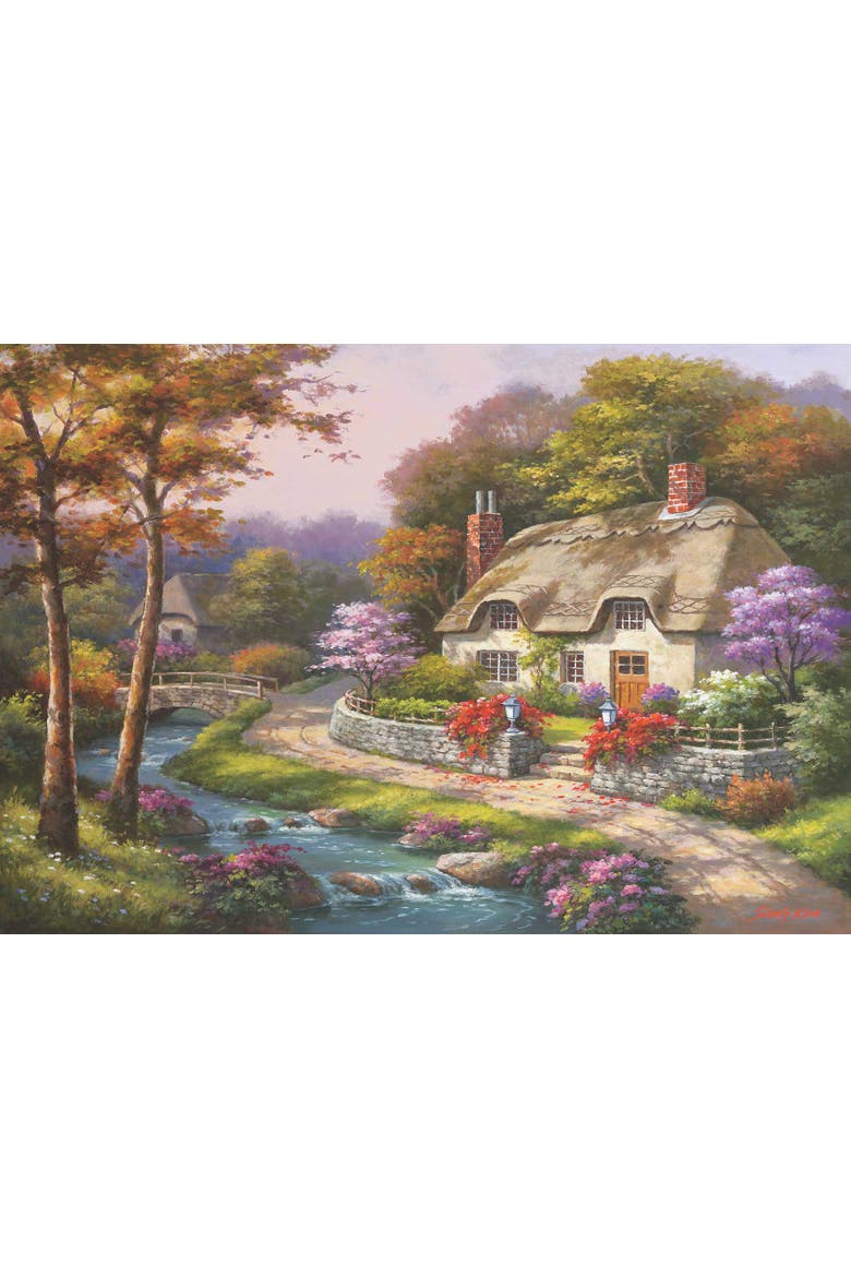 Spring Cottage 500 piece Jigsaw Puzzle for Adults, Alternate, color, Multicolor