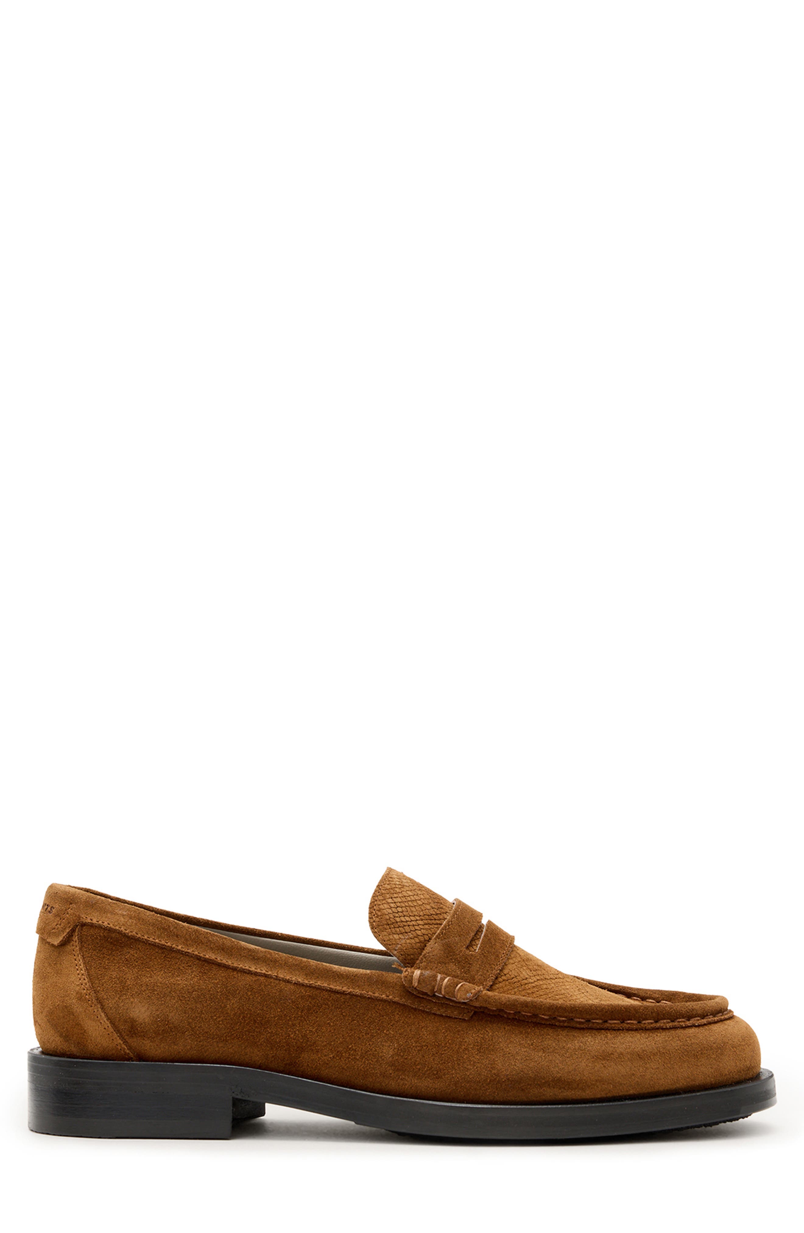 AllSaints Bloom Penny Loafer, Alternate, color, Tan Brown