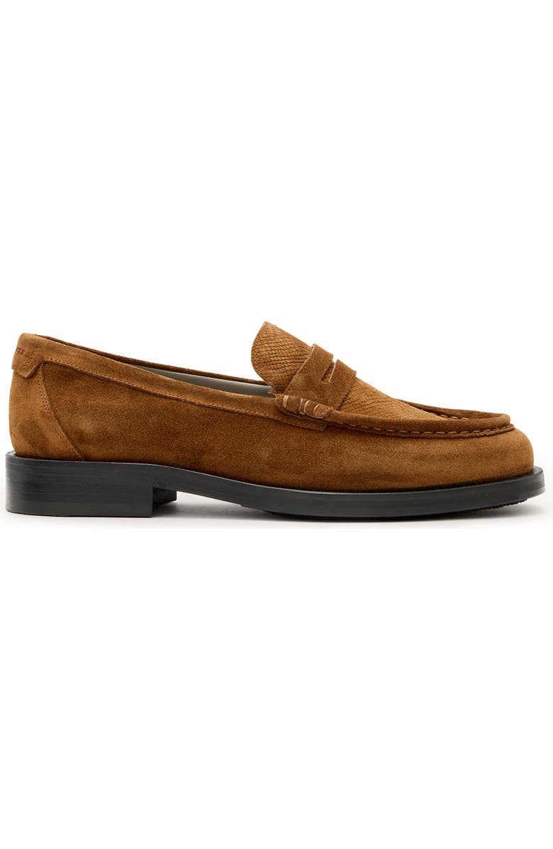 AllSaints Bloom Penny Loafer, Alternate, color, Tan Brown