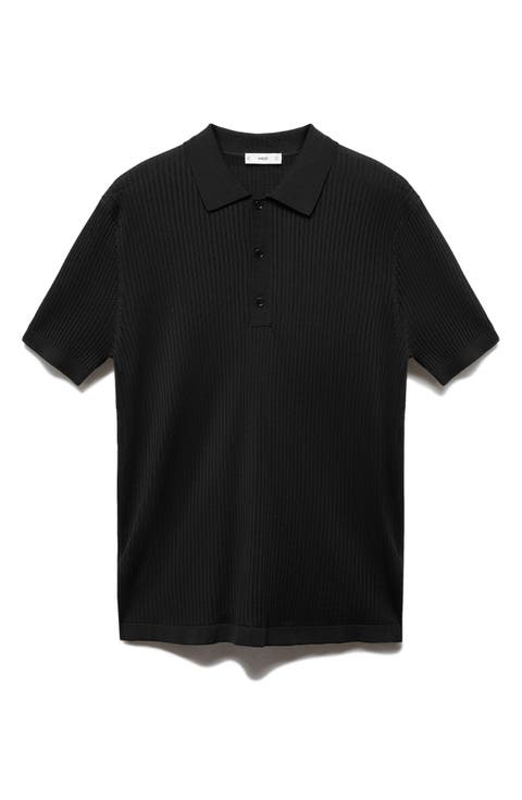 Rib Knit Polo