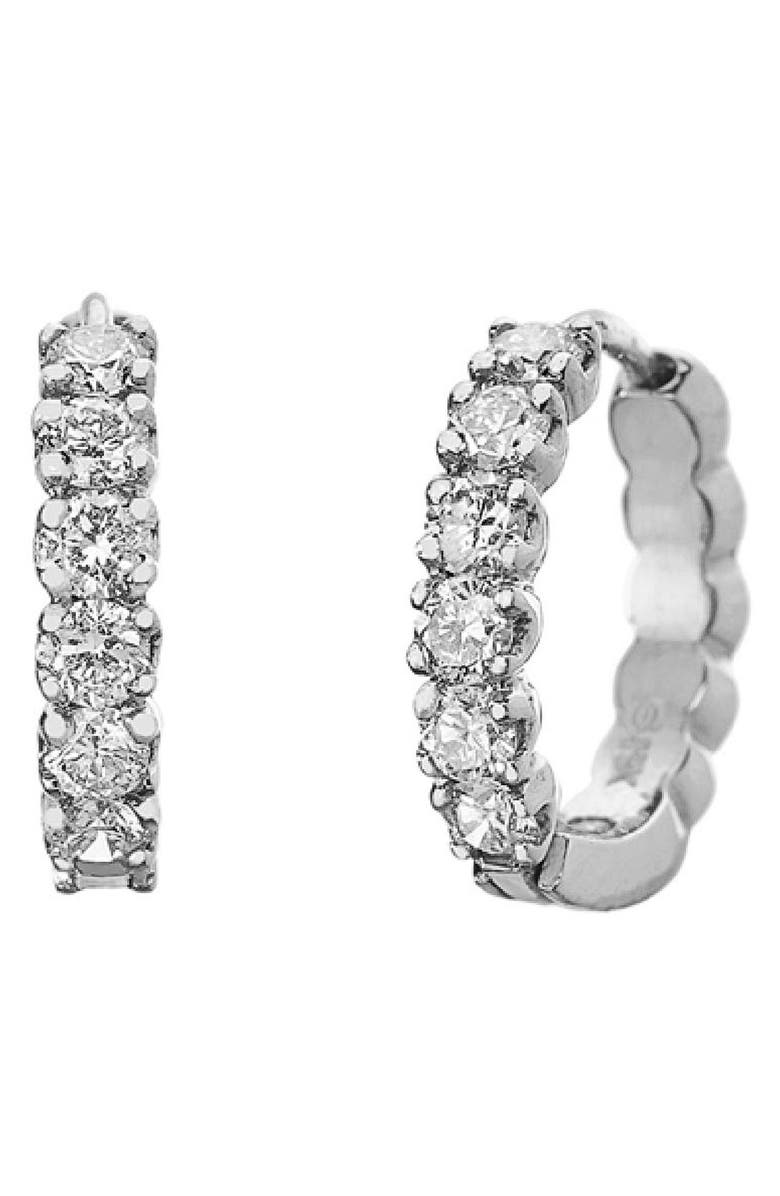 Sethi Couture Zelda Diamond Huggie Earrings, Main, color, 