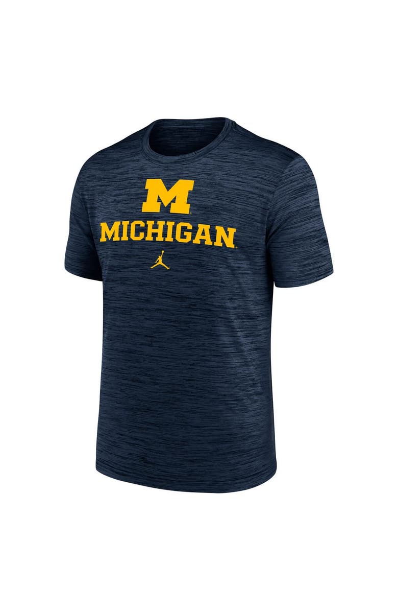 Jordan Brand Men's Jordan Brand Navy Michigan Wolverines Primetime Velocity T-Shirt, Alternate, color, Navy