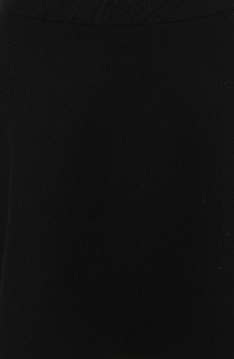 HOUSE OF CB Rosina Wool-Blend Knit Miniskirt, Alternate, color, Black