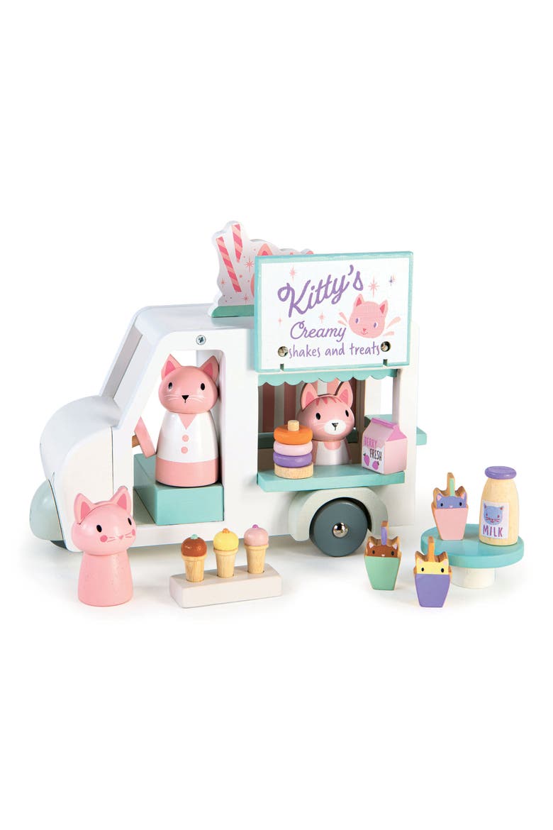 Kitty's Milkshake Van Play Set, Main, color, WHITE MULTI