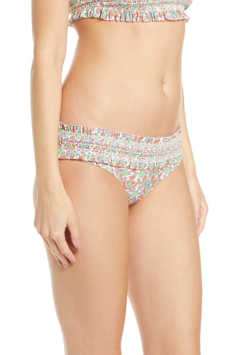 Costa Smocked Bikini Bottoms, Alternate, color, LEGACY PAISLEY