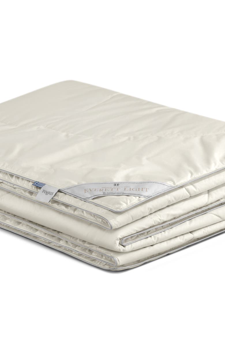 Togas Everett light alpaca wool comforter, Alternate, color, White