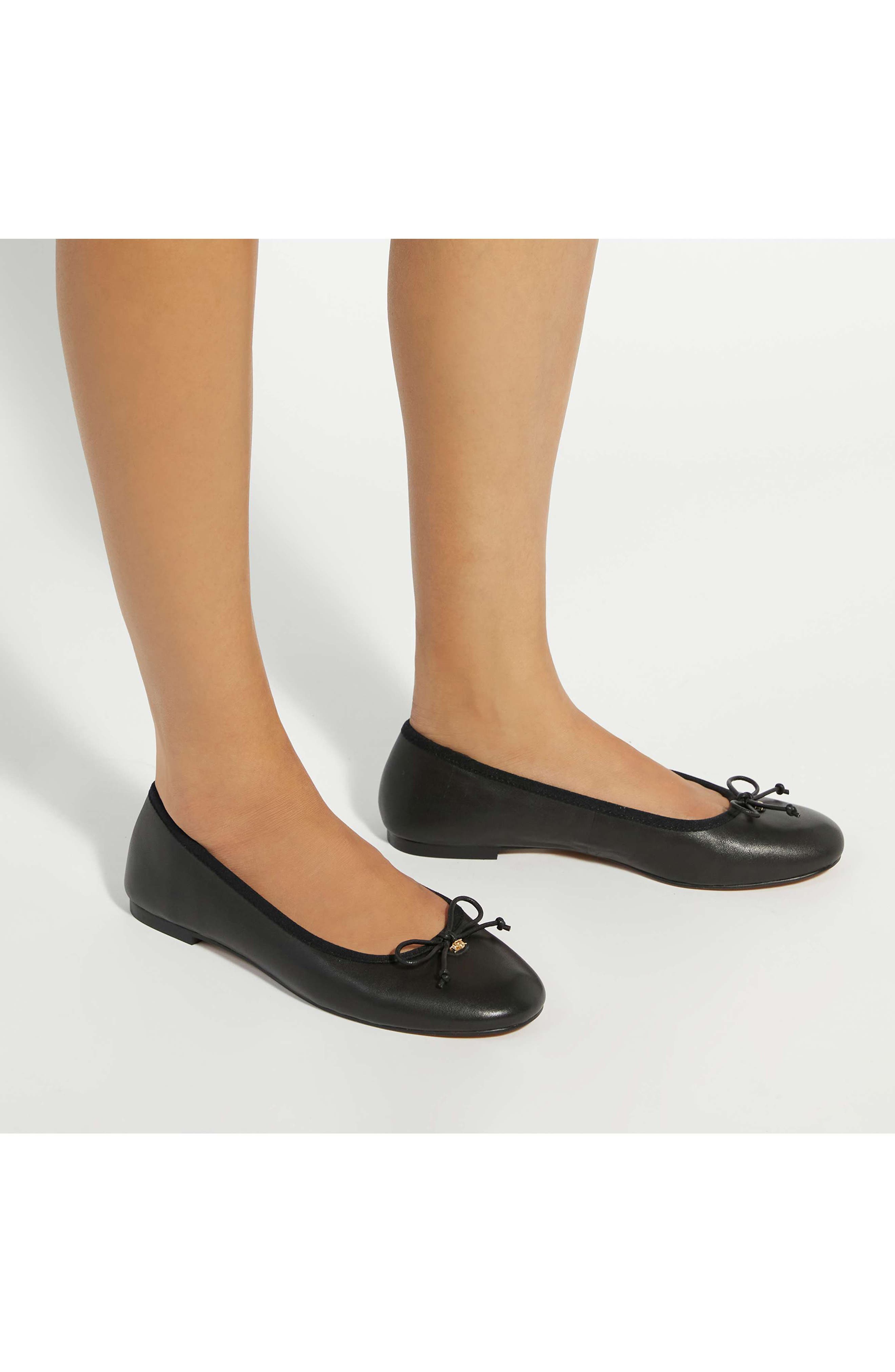 Dune London Helenne Ballet Flat, Alternate, color, Black