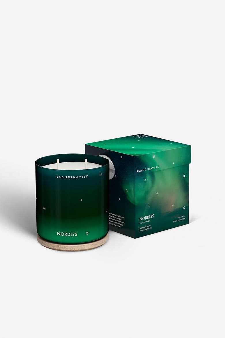 NORDLYS Scented Candle 400g, Alternate, color, Green