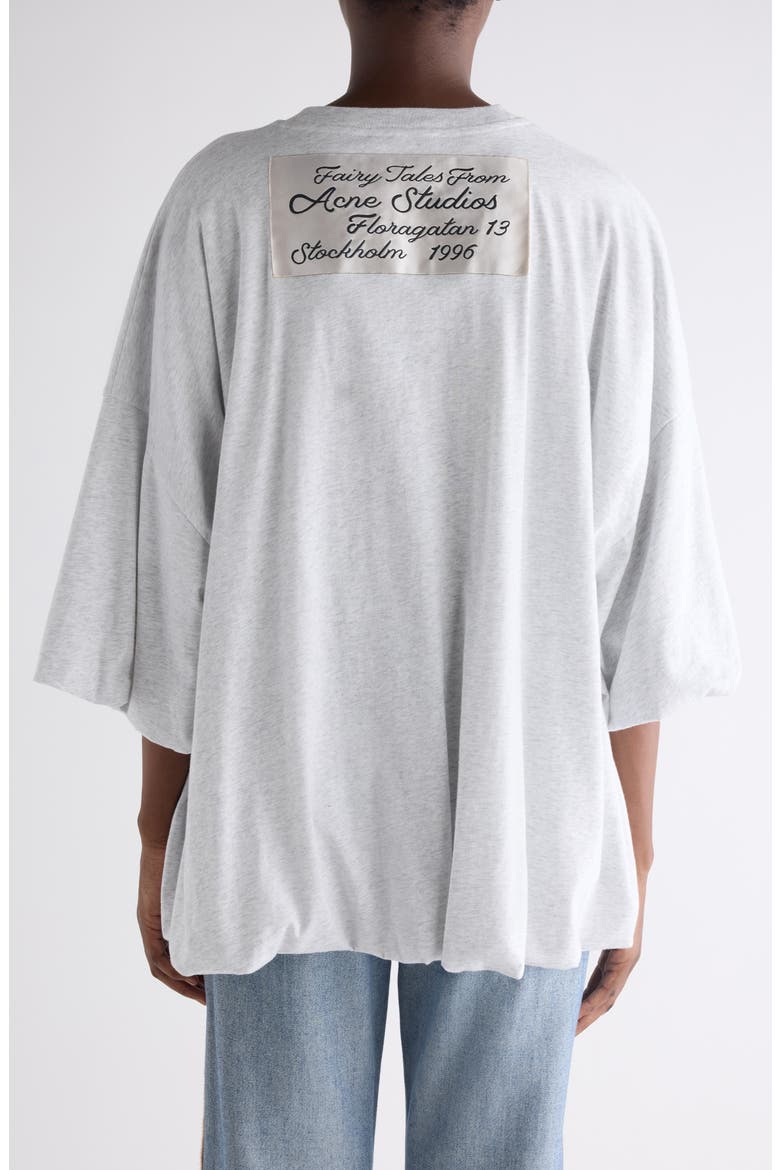 Eniko Bubble Hem Sweatshirt, Alternate, color, GREY MELANGE