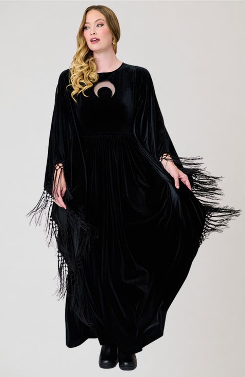 1960s Flutter Sleeve Caftan