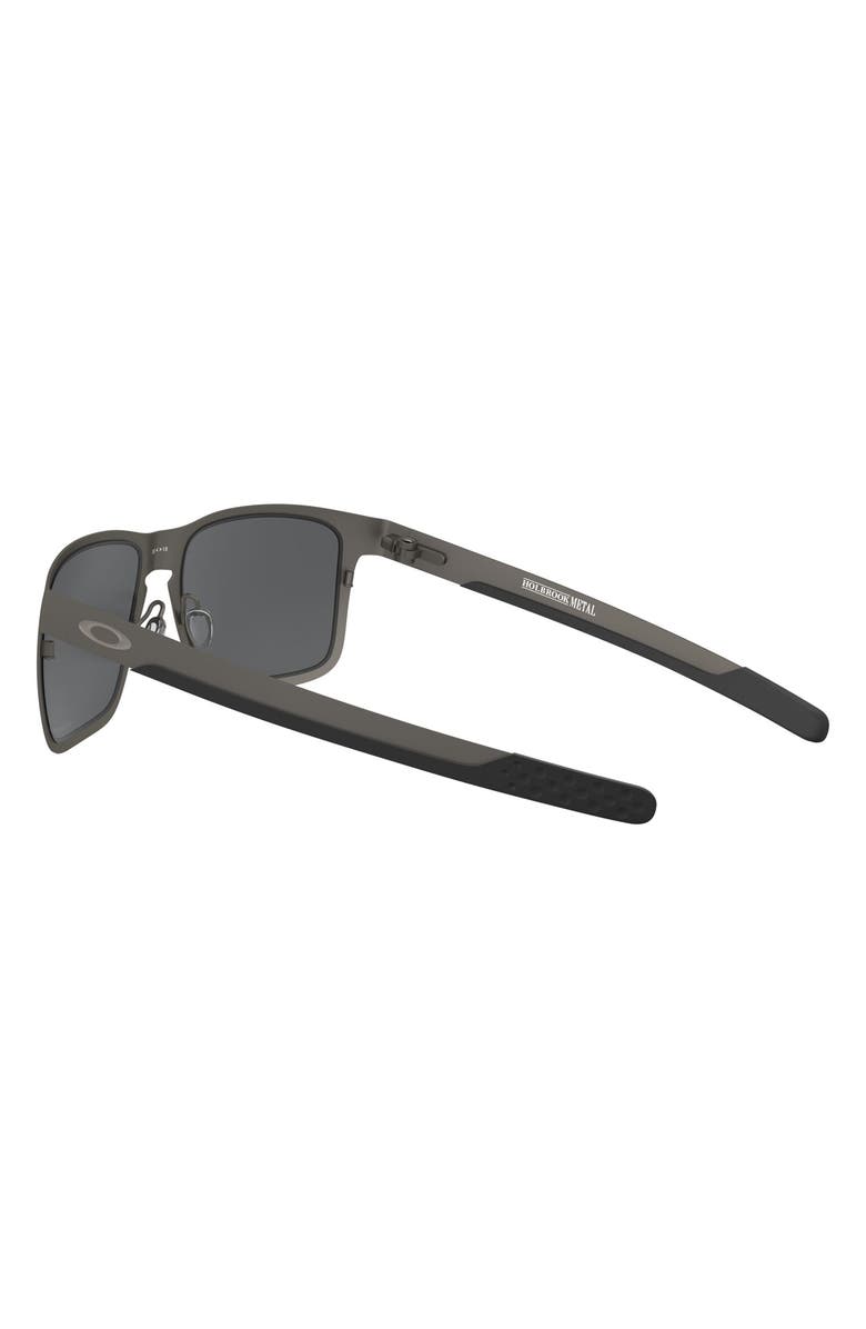Oakley Holbrook 55mm Prizm<sup
™</sup
 Polarized Square Sunglasses, Alternate, color, Matte Gunmetal/ Prizm Black