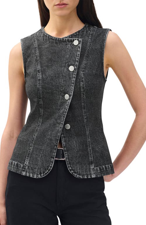 Rag & Bone Miramar Olivia Ponte Vest In Black