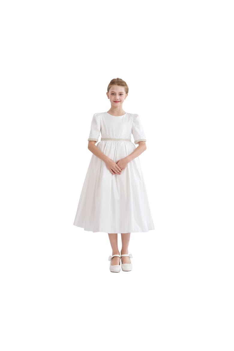 Vasonette Pearl-Embellished Dress, Alternate, color, White