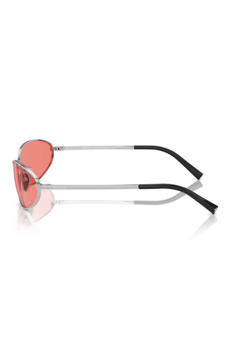 59mm Oval Sunglasses, Alternate, color, SILVER