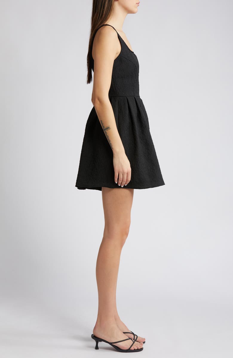 Chelsea28 Pucker Pleated Romper, Alternate, color, Black