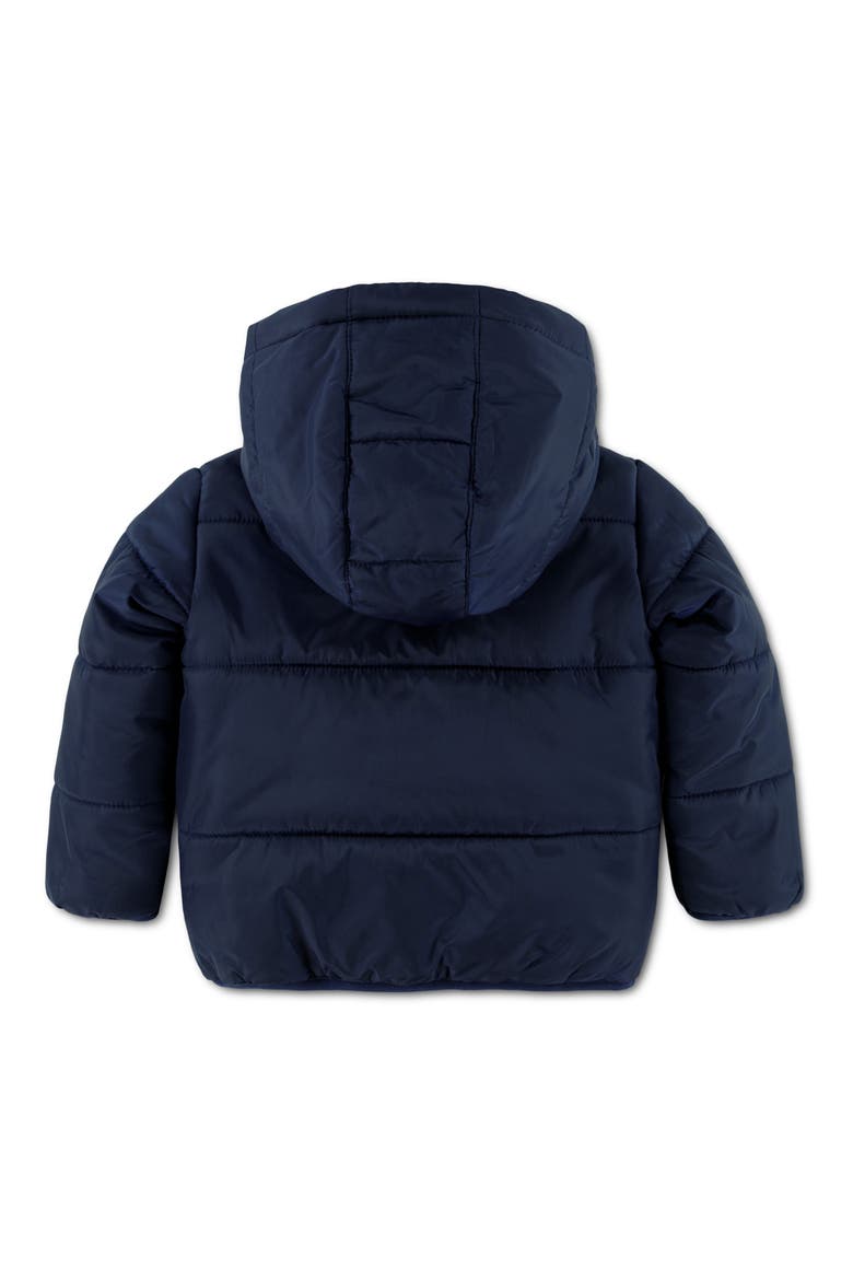 Essentials Water Resistant Hooded Heavyweight Puffer Jacket, Alternate, color, MIDNIGHT NAVY