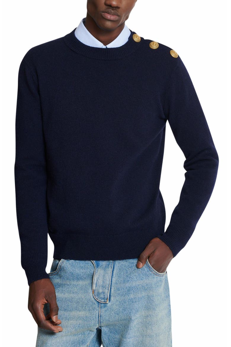 Eco-Cashmere Jumper, Alternate, color, Navy