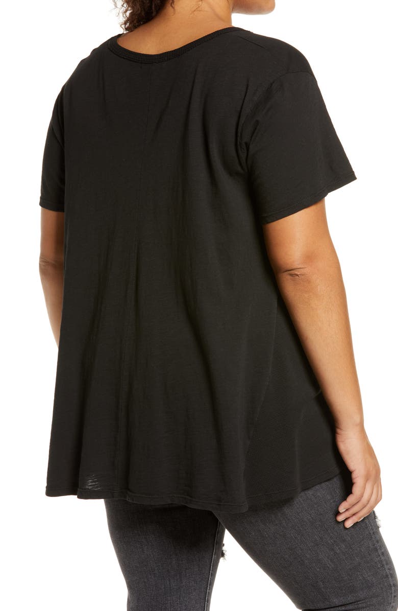 Treasure & Bond Treasue & Bond Mixed Media Swing T-Shirt, Alternate, color,