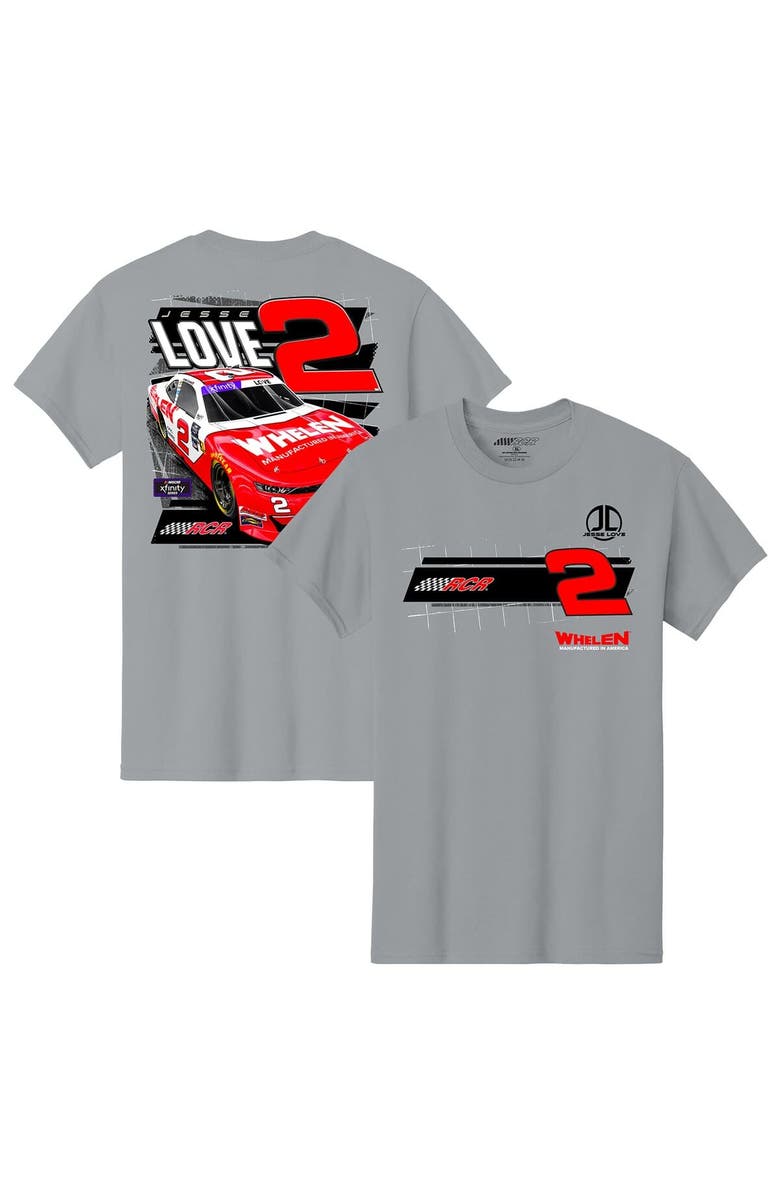 NASCAR Men's Richard Childress Racing Team Collection Gray Jesse Love Jr. Whelen Car T-Shirt, Alternate, color, Gray