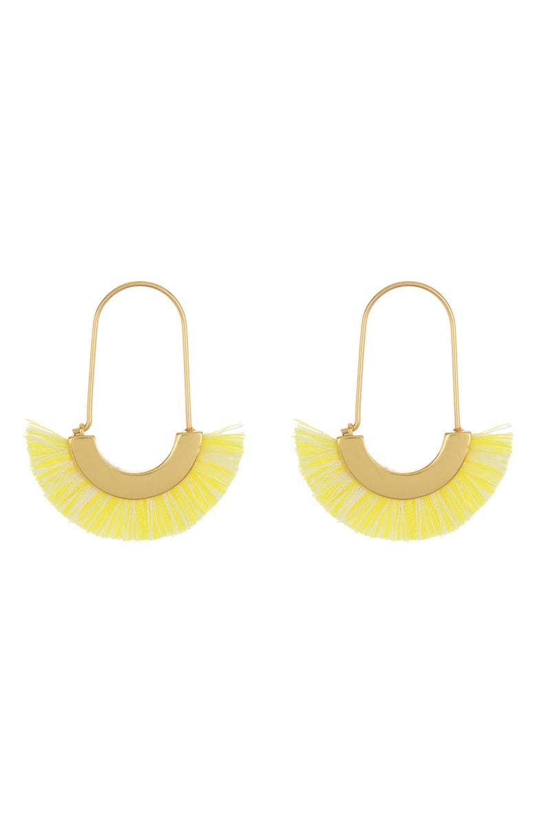 Madewell Arc Wire Fringe Earrings, Main, color, 