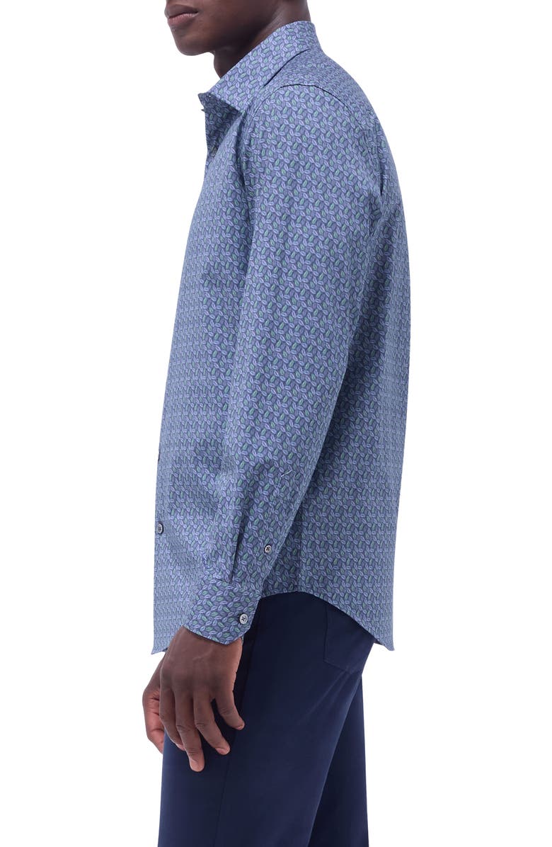 Bugatchi Jimmy OoohCotton<sup>®</sup> Button-Up Shirt, Alternate, color, Graphite