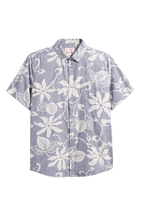 Tiare Pareau Floral Cotton Button-Down Shirt