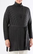 Marina Rinaldi Zamia Tie Belt Merino Wool Cardigan