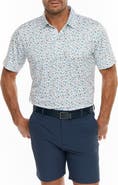 Robert Graham Sunset Sips Short Sleeve Stretch Knit Polo