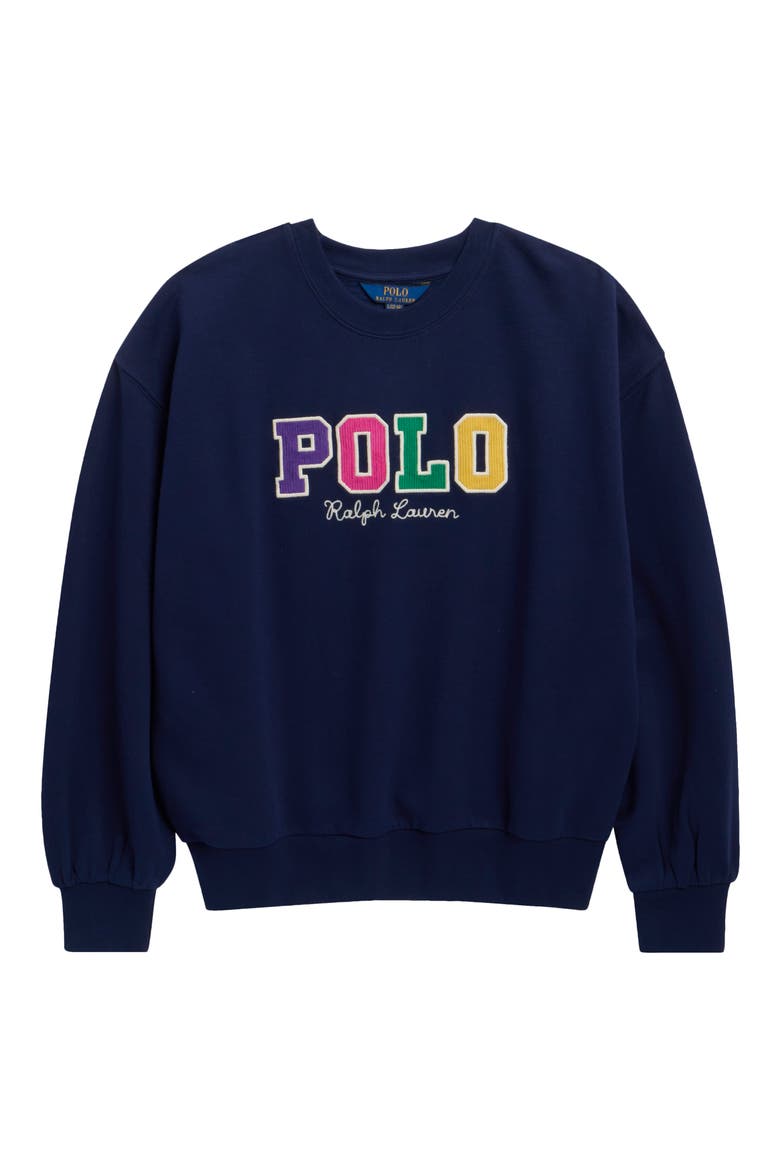Kids' Magic Fleece Pullover Sweatshirt, Main, color, NAVY