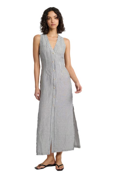 Air Linen Button Down Maxi