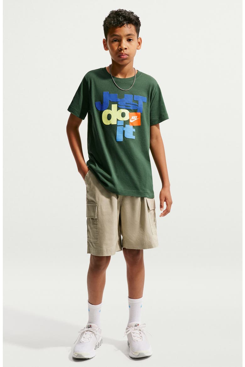 Kids' Nike Sportswear Graphic T-Shirt, Main, color, FIR