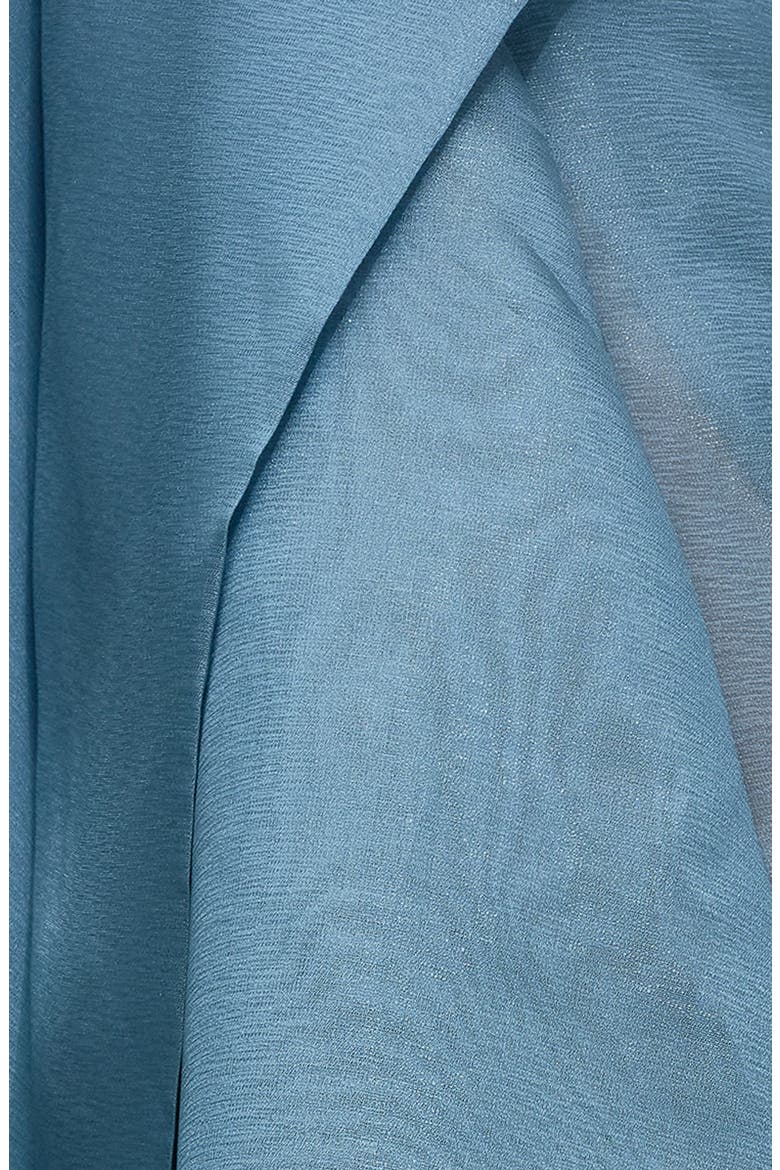 Strapless Ruffle Gown, Alternate, color, WASHED INDIGO