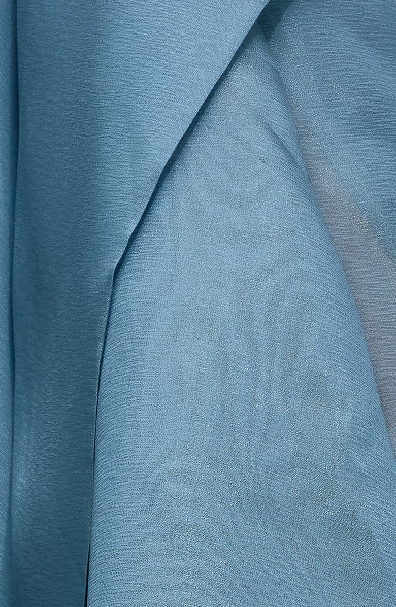 Donna Karan New York Strapless Ruffle Gown, Alternate, color, Washed Indigo