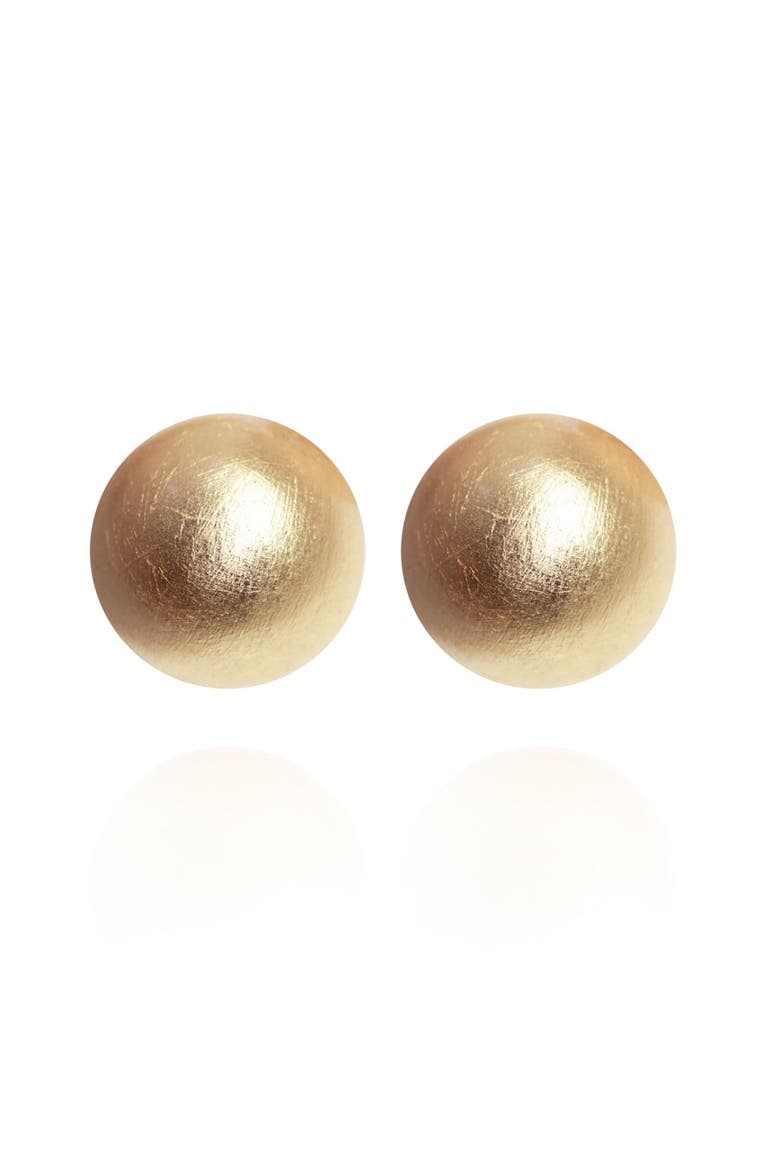 Gaia Glam Jumbo Earrings, Main, color, Plated Sun