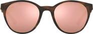 Oakley Spindrift 52mm Prizm™ Mirrored Round Sunglasses