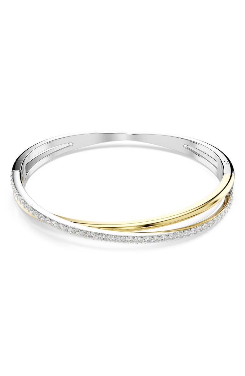 Swarovski Hyperbola Bangle, Main, color, Silver