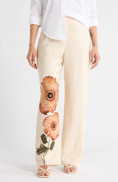 Desigual Floral Wide Leg Pants