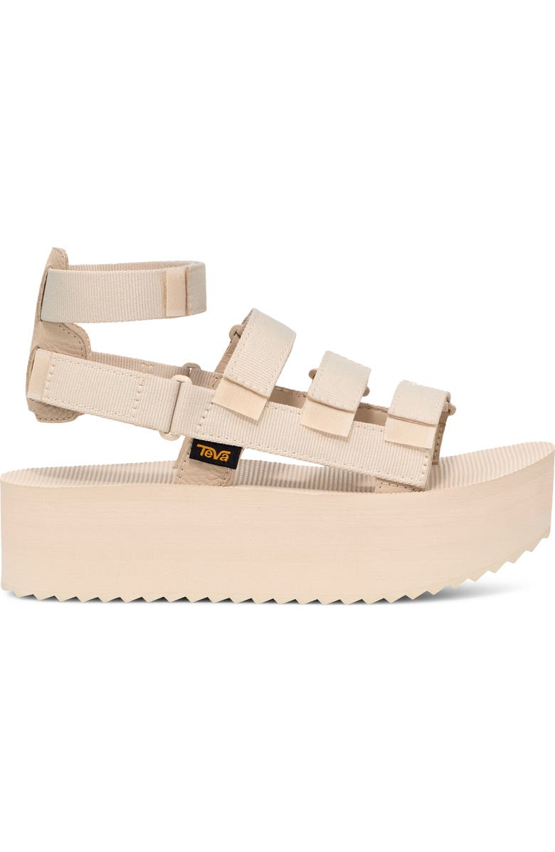 Teva Mevia Flatform Strappy Sandal, Alternate, color, Birch