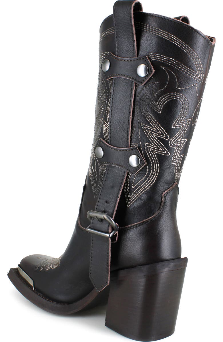 ZIGI Amaranta Cowboy Boot, Alternate, color, Brown Leather