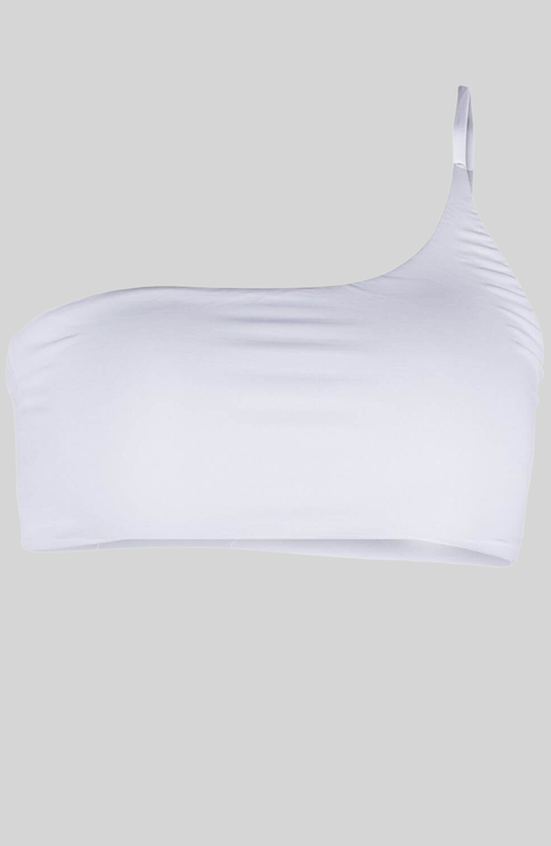 Sauipe Serena One Shoulder Bikini Top In White